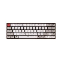 Keychron K6 65% 컴팩트 68키 알루미늄 프레임 무선 기계식 키보드 맥용 블루투스 멀티태스킹 윈도우용 유선 게이밍 백라이트 없음 키크론 블루 스위치 포함 가성비, Hot- Swap Keychron Blue Switch