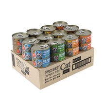 프로베스트 캣푸드 콤보 고양이 캔 80g 4가지맛 혼합 1박스 24개입