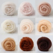 스튜디오분트 [DHG] 60수 카디드 마오리양모 스킨톤 베이스울 9색상 택 1, 01 체리블라썸, 약 10g±1g