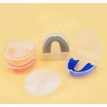 잠잘때 코골이 마우스피스 이갈이 나이트 수면 방지 가드 1개, 파란색