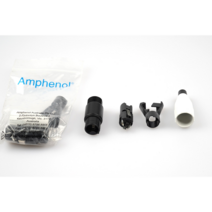 암페놀 Ampenol XLR 캐논 커넥터, 수, 블랙