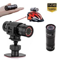 자전거블랙박스 소형 유튜버용 카메라 자전거 오토바이 휴대용 블랙박스 f9 hd 스포츠 산악 헬멧 액션 비디오 dv 풀 hd 1080p 자동차 비디오 레코더 dvr, 검은색, 협력사, 32GB 카드 추가