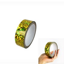 홀로그램테이프 금색 꾸미기테이프 반짝이테이프 선물포장테이프