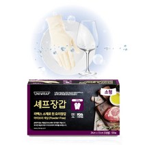 테이팩스 유니랩 라텍스 셰프장갑 소형 100매입*1개, 1개, 24cm×11cm×100매입×소(S)