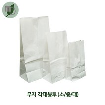 모든포장 흰색 무지 각대봉투 (대 중 소) 100장, 100개, 무지각대(중)