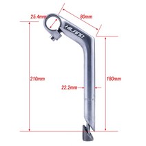 도로 자전거 고정 기어 레트로 구즈넥 줄기 액세서리 사이클링 부품 25.4mm 핸들 바, [05] STEM008sv-8018