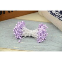 인조 꽃 더블 헤드 수술 진주 공예 케이크 장식 스크랩북 홈 웨딩 파티 300, 11 Light purple
