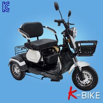 코리아바이크 KTC650 전동 삼륜스쿠터 자동브레이크, 레드(빨강+흑색), KTC650-일반브레이크