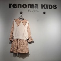 레노마키즈 여아카라꽃프린트원피스 핑크 R2231O602
