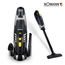 보만 핸디형 무선청소기 VC7212, 블랙 + 옐로우