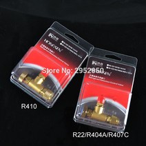 공압 부품 R410A R22 R407C 냉매 공구 유지 제어 밸브 에어컨 충전, 02 Blue R22 R404A R407C