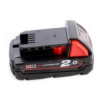 INR 밀워키 리튬이온배터리 M18B2 18V 2.0AH, 미소코리아 본상품선택, 상세페이지 참조, 1개