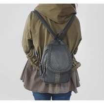 미쁘네 여성 엄마 작은사이즈 미니백팩 지퍼어깨끈 디자인백팩 뒤로매는가방 접는