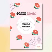 수능특강 light 라이트 영어독해연습 분석 노트 2022