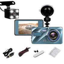 블랙박스가성비 HD 4K 대시캠 듀얼 렌즈 자동차 DVR 카메라 비디오 레코더 전면 및 후면보기 대시캠 24 시, 02 Dual camera_01 아무도