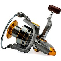 낚시 릴 1000-7000 금속 스풀 스피닝 릴 금속 스풀 바닷물 릴 낚시 액세서리, 밝은 회색, 6000 시리즈