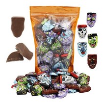 Fruidles 할로윈 몬스터 페이스 미라 226g 밀크 초콜릿 Milk Chocolate Monster Faces Mummies, 1개