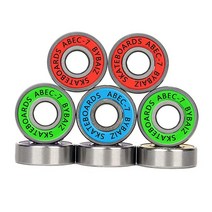 BYBAIZ 스케이트 보드 베어링 ABEC-7 베어링 인라인 및 롤러 스케이트 베어링 트롤리 8피스 (4가지 색상) (ABEC 7(8피스))