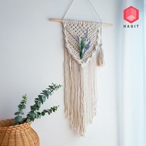 하지트 마크라메 월행잉 드림캐쳐 벽장식소품, 2.청순꽈배기 라지