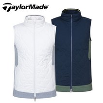 브랜드없음 [테일러메이드 어패럴] 하이브리드 필 패딩 남성 집업 골프조끼, U23703 네이비:L