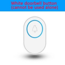 스마트 인터폰 무선 와이파이 초인종 tuya 스마트 홈 보안 경보 시스템 연결 433mhz 감지기 경고 모드 환영 초인종 led 조명 키트, 01 White button_01 EU 플러그