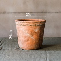 빈티지 대형 화분 분갈이 인테리어 시멘트 토분 진흙 장식품, M