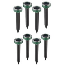 두더지 퇴치 멧돼지 야생동물번식 농장에서 128pcs 태양 초음파 쥐 repeller, 8pcs 라운드