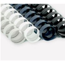 [P1D] 카피어랜드 제본 플라스틱링 교재 제본링 28mm 50개입 / 코일링 와이어링 제본스프링 pvc제본표지 스프링제본기 제본용표지 크리스탈링 플라스틱제본링 ( P1D / 991247EA ), 흰색