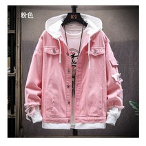 후드자켓노카라청자켓여성간절기자켓 뉴 부티크 남성 데님 재킷 트렌드 다목적 세련되고 멋진 영국 스타일 캐주얼