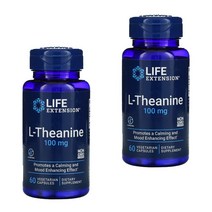 1+1 라이프익스텐션 테아닌 Theanine L테아닌 100mg 60정, 1개, 1개