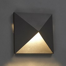 세모직부 방수등 BR LED 9W 3000K 인테리어벽등, 백색, 1