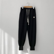 스마일 자수 조거 팬츠