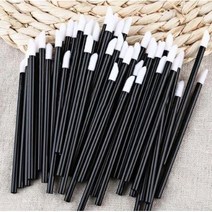 이쁜동네일회용립브러쉬, 블랙, 50개