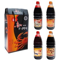 홍게맛장 선물세트 6호 명절 감사 선물 셋트, 6호E(레드골드1.8L)