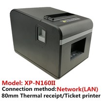도매 브랜드의 새로운 80mm 영수증 빌 프린터 고품질 작은 티켓 pos 인쇄 자동 절단 속도 빠른, N160II 네트워크, EU 플러그