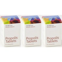 BeeVital Propolis Tablets 비바이탈 프로폴리스 1000mg 테블릿 60정 3병, x, 1개