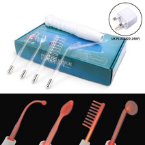 고주파 온열 치료기 전극 막대 전기 유리 튜브 미용 기기 여드름 반점 제거제 얼굴 주름 방지 스킨 케어, 02 빨간