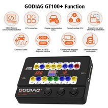 배기가스 분석기 측정기 GODIAG GT100 + Pro 전자 전류 디스플레이가있는 차세대 OBDII 브레이크 아웃 박스, 한개옵션0
