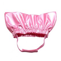 강아지 고양이 드라이룸 대형견 WooBong 그레이트 애완 동물 샤워 캡 탄성 밴드 개 목욕 방수 귀 건조 유지, 02 Rose Red_02 M