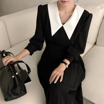 햅번 스타일 화이트 카라 황금가면 연민지 차예련 서유라 서예지 옷 스타일 가을 원피스 패션