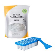 립스틱립글로스 50 개/대 Diy 립 밤 글로스 크래프트 키트 왁스 쏟아져 트레이 주걱 스크레이퍼 세트 필링 빈 튜브, [01] CHINA