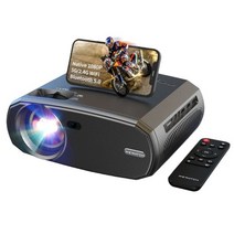 [2023년] WEWATCH-V50 휴대용 5G 와이파이 프로젝터 미니 스마트 리얼 1080P 풀 HD 영화 프로젝터 200 인치 대형 스크린 LED 블루투스 프로젝터, 블랙 V50, EU 플러그