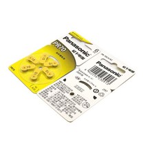 헬퍼솔 오리지널 파나소닉 PR70 보청기 배터리 180mm * 5.8mm 10 A10 청각 장애인 보조 Cochlear 버튼 코인 셀 Audiphone PR 70 용 3.6 개/몫