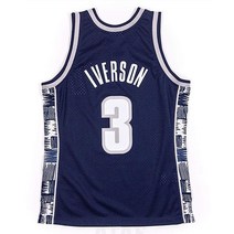 Mitchell & Ness Allen Iverson 남성 조지타운 저지 네이비 5552489097