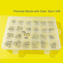 이중벽관 Denxy Box 치과 용 밴드 Orthodontic Molar Bands With Rectangular Double Triple Tube st, [01] ROth pcs