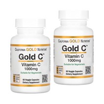 캘리포니아 골드 뉴트리션 비타민씨 골드C 1 000mg 60정 베지캡슐X2 아스코르빈산 아스코르브산