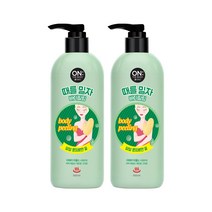 온더바디 때를밀자 바디필링 500ml × 2개