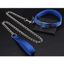 WAKE사냥개목줄 끊어짐방지 스테인리스 체인 대형견리드줄, 블랙 (중대형견)_1.2m