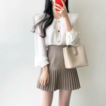 [랜덤플레이] 프렌치 플리츠 스커트