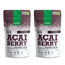 Purasana 푸라사나 아사이 베리 파우더 분말 가루 100g 2팩, 2개